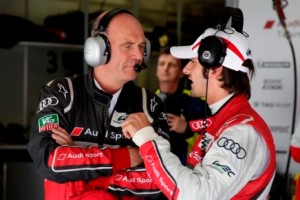 Marco Bonanomi e il gran capo Audi Sport Wolfgang Ullrich